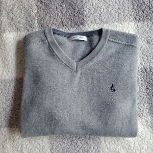 Beanpole Gray V-Neck Knit Sweater – Men's (L)